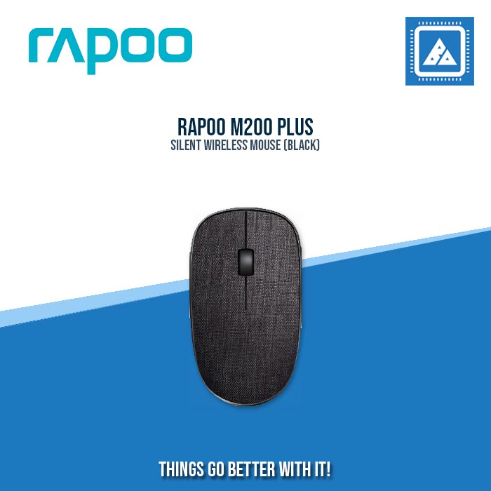 RAPOO M200 PLUS SILENT WIRELESS MOUSE (BLACK)