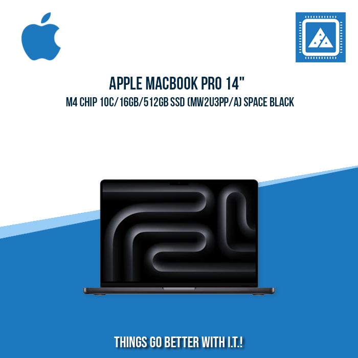 APPLE MACBOOK PRO 14" M4 CHIP 10C/16GB/512GB SSD (MW2U3PP/A) | BEST FOR FREELANCERS LAPTOP