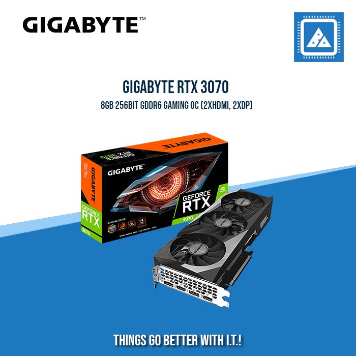 GIGABYTE RTX 3070 8GB 256BIT GDDR6 GAMING OC (2XHDMI, 2XDP)