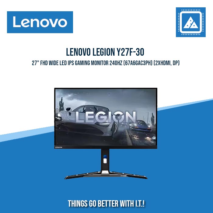 LENOVO LEGION Y27F-30 27" FHD WIDE LED IPS GAMING MONITOR 240HZ (67A6GAC3PH) (2XHDMI, DP)