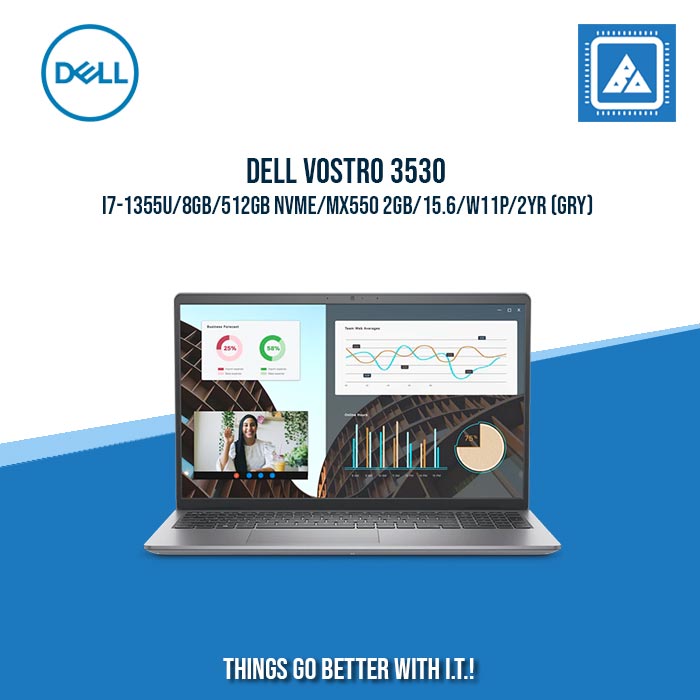 DELL VOSTRO 3530 I7-1355U/8GB/512GB NVME/MX550 2GB | BEST FOR FREELANCERS LAPTOP
