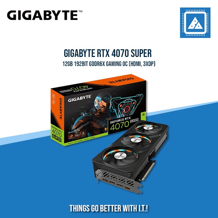 GIGABYTE RTX 4070 SUPER 12GB 192BIT GDDR6X GAMING OC (HDMI, 3XDP