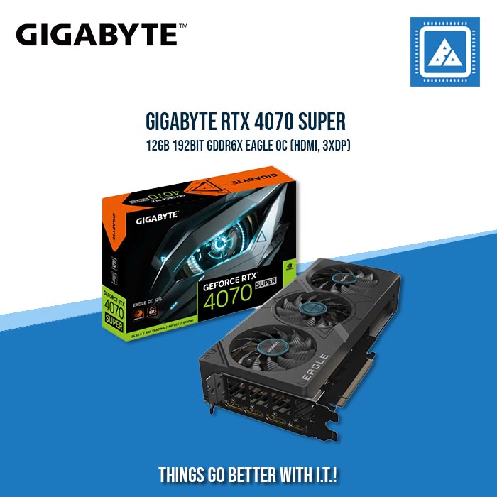 GIGABYTE RTX 4070 SUPER 12GB 192BIT GDDR6X EAGLE OC (HDMI, 3XDP)