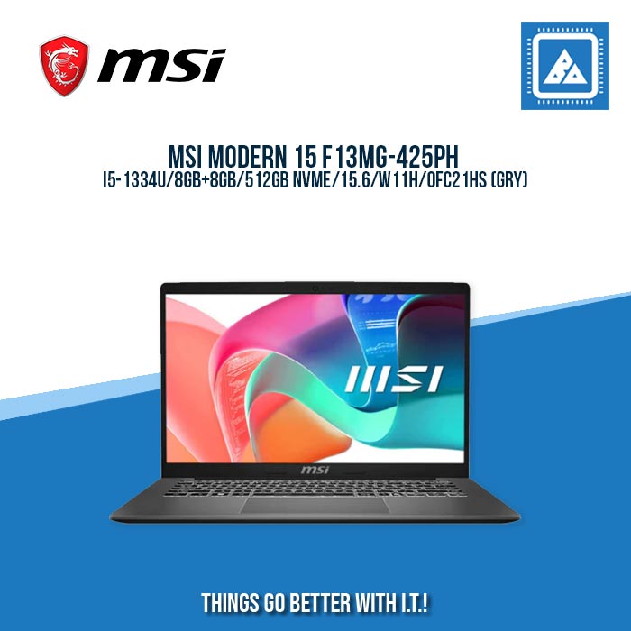 MSI MODERN 15 F13MG-425PH I5-1334U/8GB+8GB/512GB NVME | BEST FOR STUDENTS LAPTOP