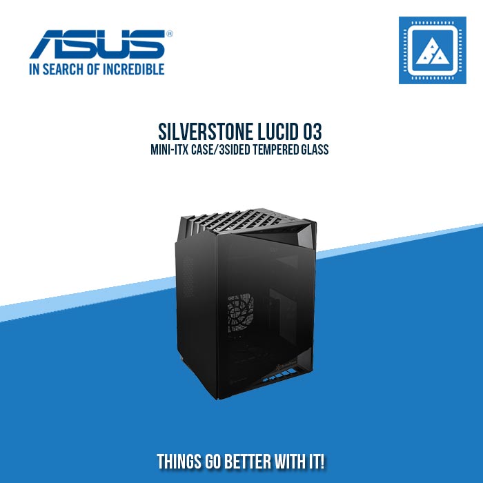 SILVERSTONE LUCID 03MINI-ITX CASE/3SIDED TEMPERED GLASS