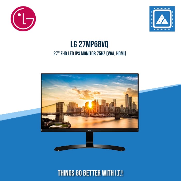 LG 27MP68VQ 27" FHD LED IPS MONITOR 75HZ (VGA, HDMI)