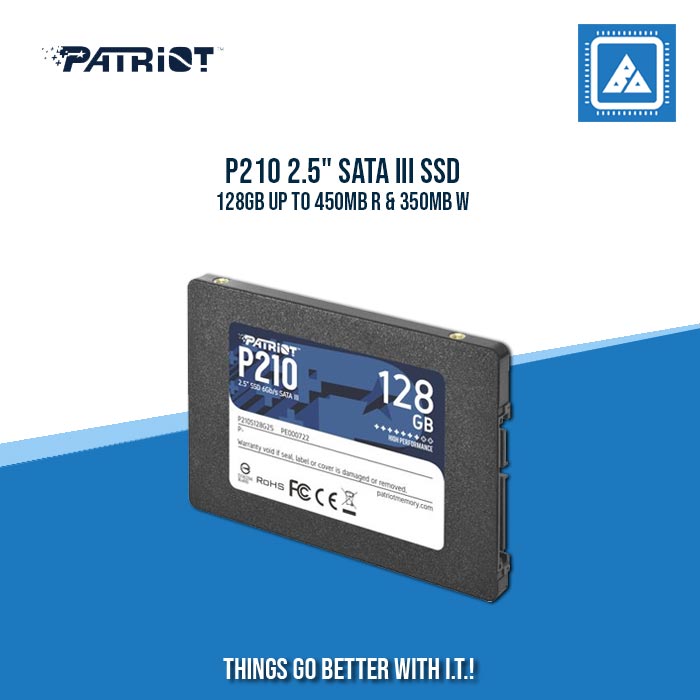 P210 2.5" SATA III SSD 128GB UP TO 450MB R & 350MB W