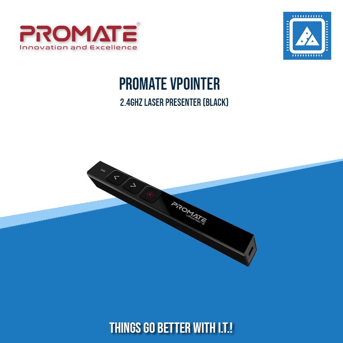 PROMATE VPOINTER-3 2.4GHZ LASER PRESENTER (BLACK)