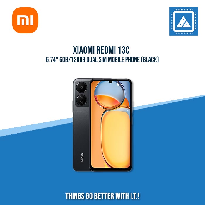 XIAOMI REDMI 13C 6.74" 6GB/128GB DUAL SIM MOBILE PHONE