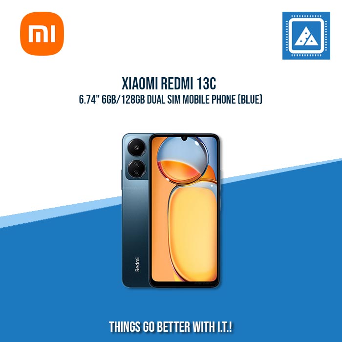 XIAOMI REDMI 13C 6.74" 6GB/128GB DUAL SIM MOBILE PHONE