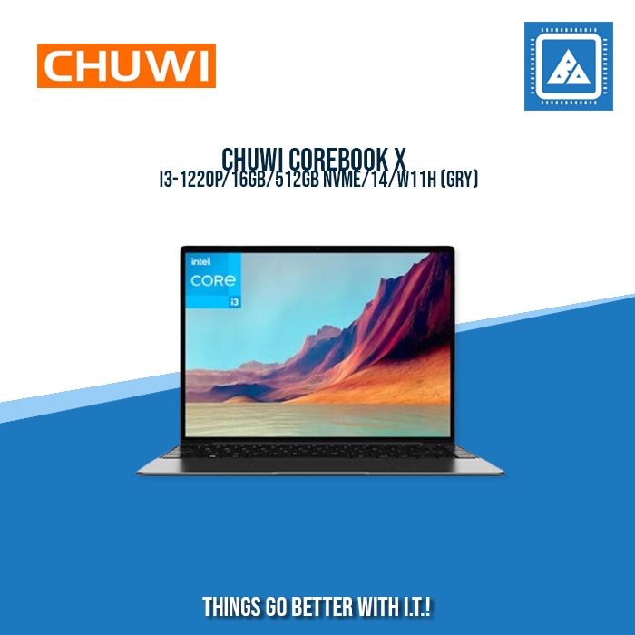 CHUWI COREBOOK X I3-1220P/16GB/512GB NVME/14/W11H/ BEST FOR STUDENTS LAPTOP