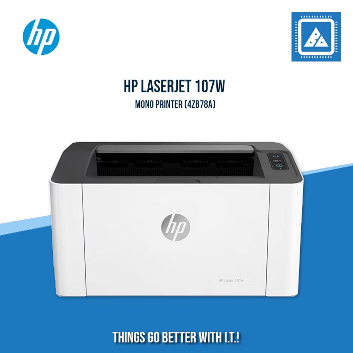 HP LASERJET 107W MONO PRINTER (4ZB78A)