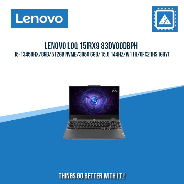LENOVO LOQ 15IRX9 83DV00DBPH I5-13450HX/8GB/512GB NVME/3050 6GB | BEST FOR FREELANCER LAPTOP