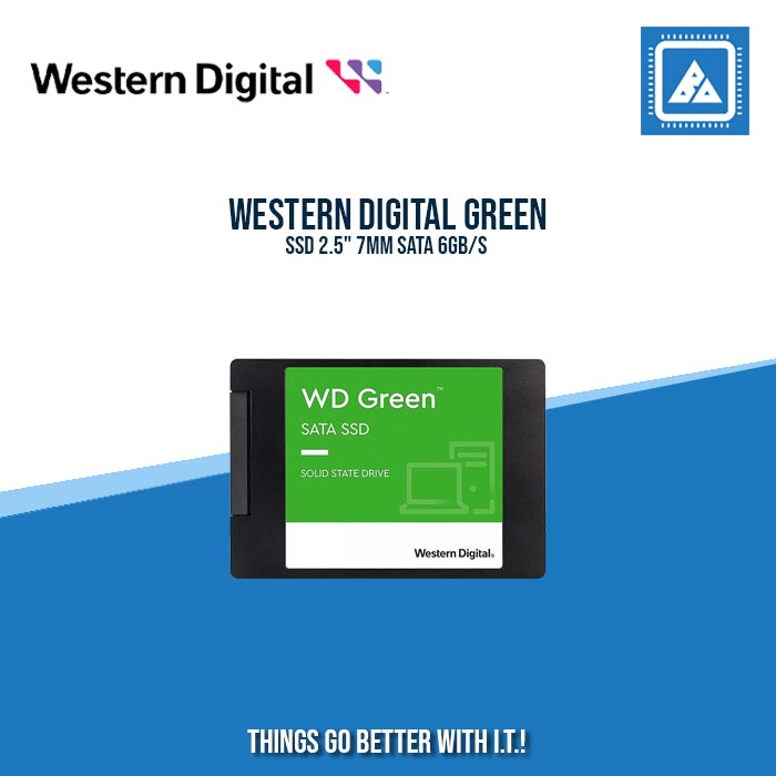 WESTERN DIGITAL GREEN SSD 7MM SATA 6GB/S – BlueArm Computer Store