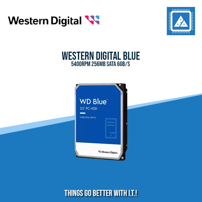WESTERN DIGITAL BLUE 3.5" 5400RPM 256MB SATA 6GB/S
