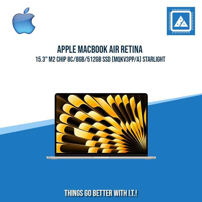 APPLE MACBOOK AIR RETINA 15.3" M2 CHIP 8C/8GB/512GB SSD | BEST FOR FREELANCERS LAPTOP