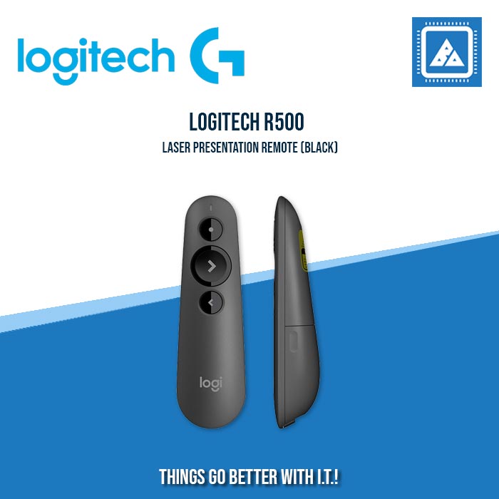 LOGITECH R500 LASER PRESENTATION REMOTE (BLACK|GRAY)