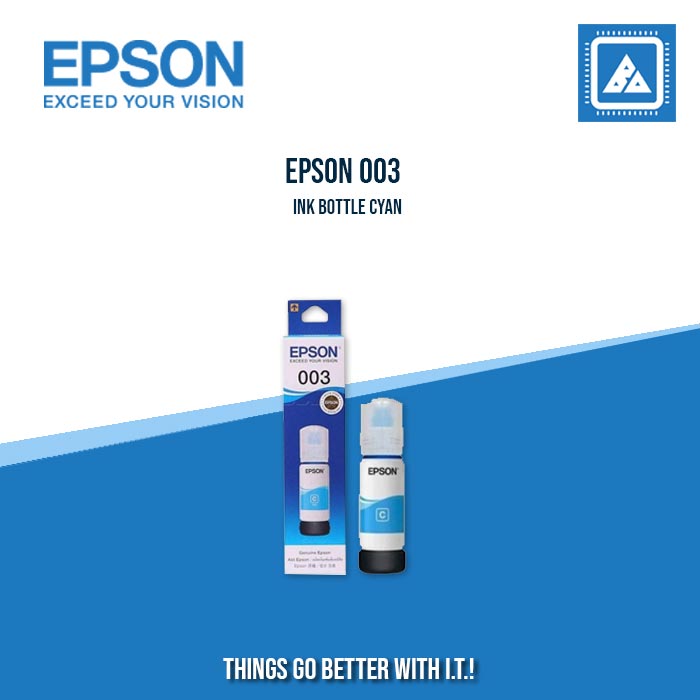 EPSON 003INK BOTTLE BLACK|CYAN|MAGENTA|YELLOW