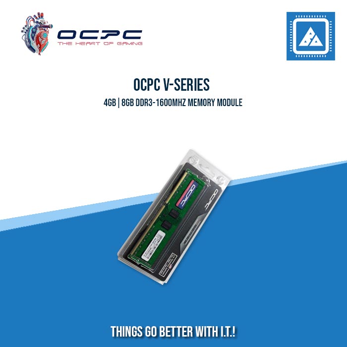 OCPC V-SERIES 4GB|8GB DDR3-1600MHZ MEMORY MODULE