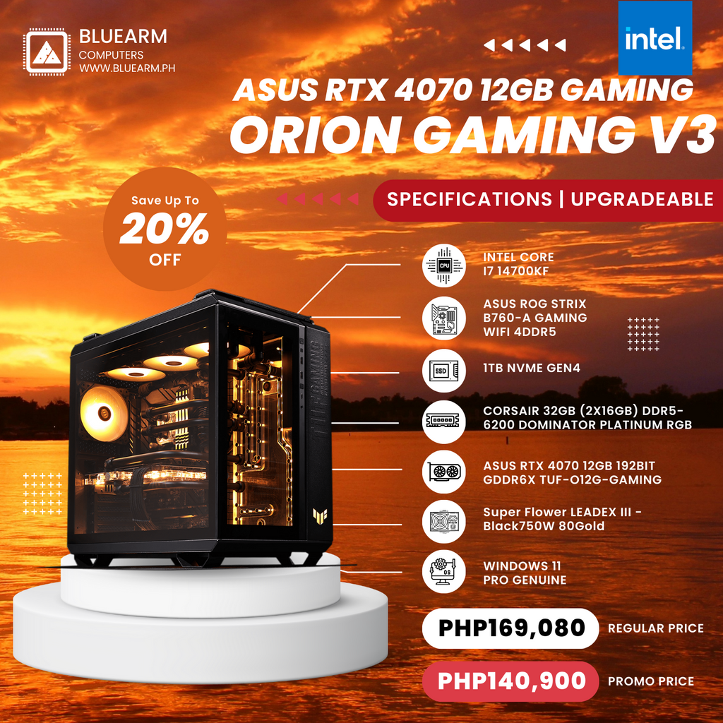 INTEL CORE I7 14700KF ORION GAMING BUILD V3
