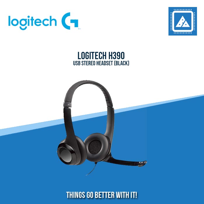 LOGITECH H390 USB STEREO HEADSET (BLACK)