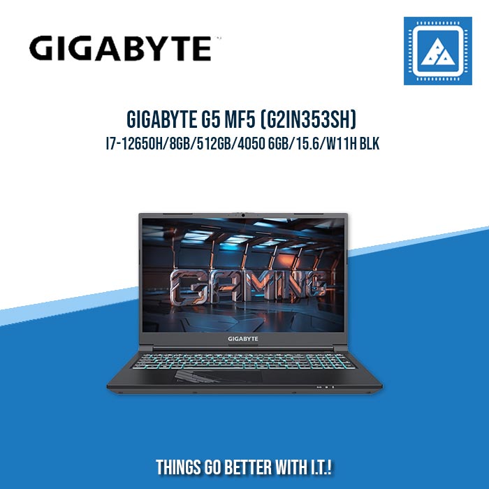 GIGABYTE G5 MF5 (G2IN353SH) I7-1250H/8GB/512GB/4050 6GB | BEST FOR GAMING AND AUTOCAD LAPTOP