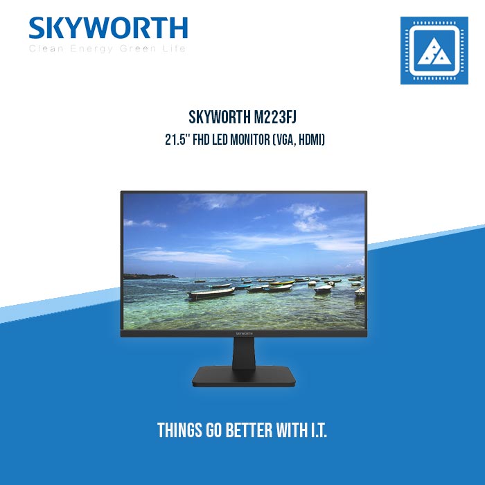 SKYWORTH M223FJ 21.5" FHD LED MONITOR (VGA, HDMI)