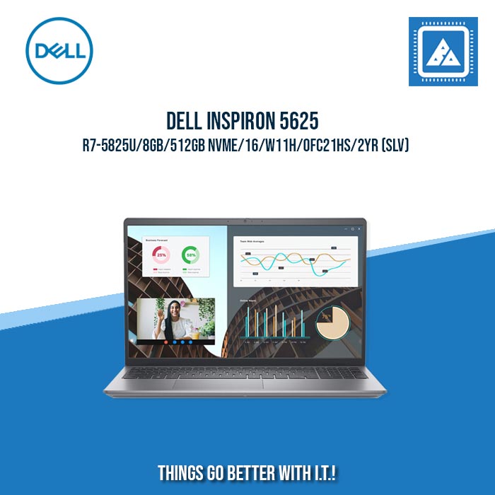 DELL INSPIRON 5625 R7-5825U/8GB/512GB NVME | BEST FOR STUDENTS AND FREELANCERS
