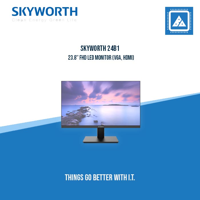 SKYWORTH 24B1 23.8" FHD LED MONITOR (VGA, HDMI)
