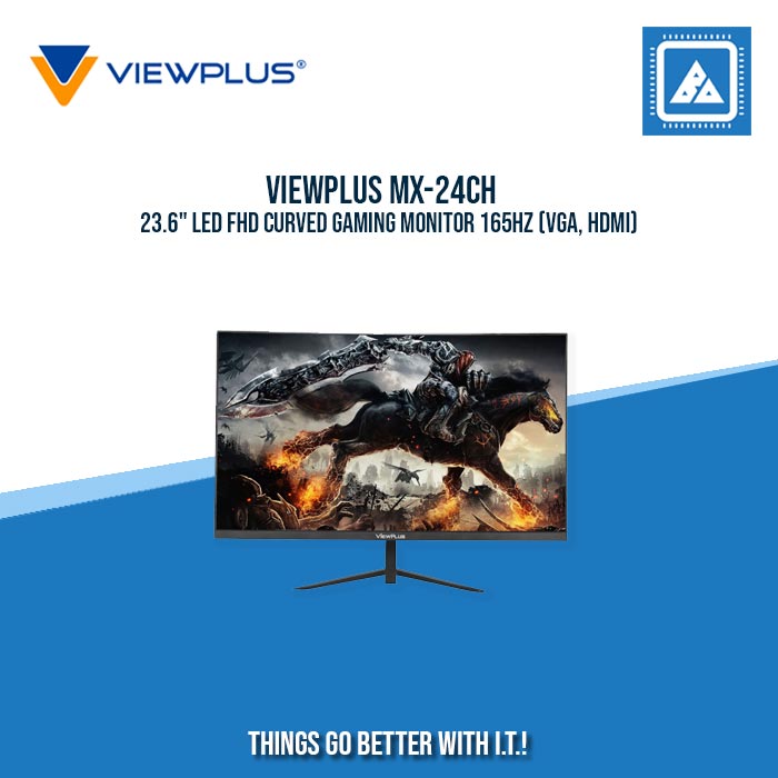 VIEWPLUS MX-24CH 23.6" LED FHD CURVED GAMING MONITOR 165HZ (VGA, HDMI)