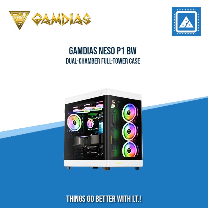 GAMDIAS NESO P1 BW DUAL-CHAMBER FULL-TOWER CASE