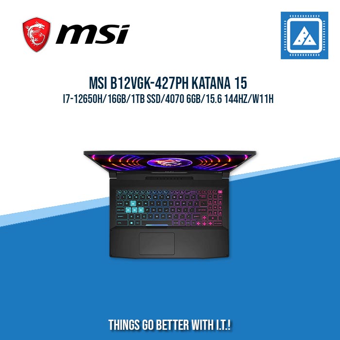 MSI B12VGK-427PH KATANA 15 I7-12650H/16GB/1TB SSD/4070 6GB | BEST FOR GAMING AND AUTOCAD LAPTOP