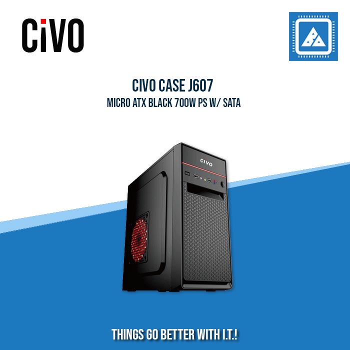 CIVO CASE J607 MICRO ATX BLACK 700W PS W/ SATA – BlueArm Computer