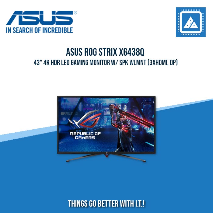 ASUS ROG STRIX XG438Q 43" 4K HDR LED GAMING MONITOR W/ SPK WLMNT (3XHDMI, DP)