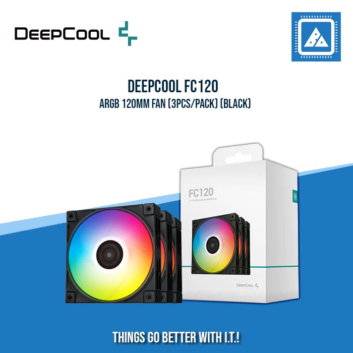 DEEPCOOL FC120 ARGB 120MM FAN (3PCS/PACK)