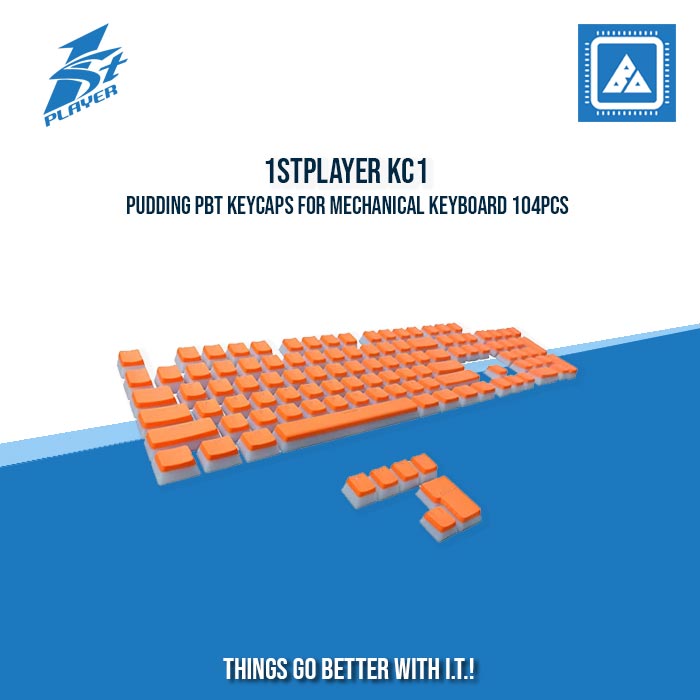 1STPLAYER KC1 PUDDING PBT KEYCAPS FOR MECHANICAL KEYBOARD 104PCS