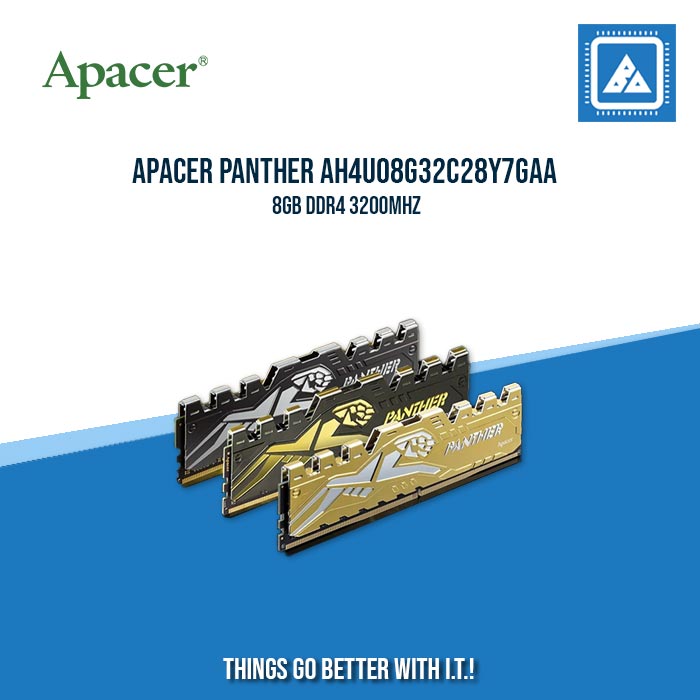APACER PANTHER AH4U08G32C28Y7GAA-DDR4 3200 8GB