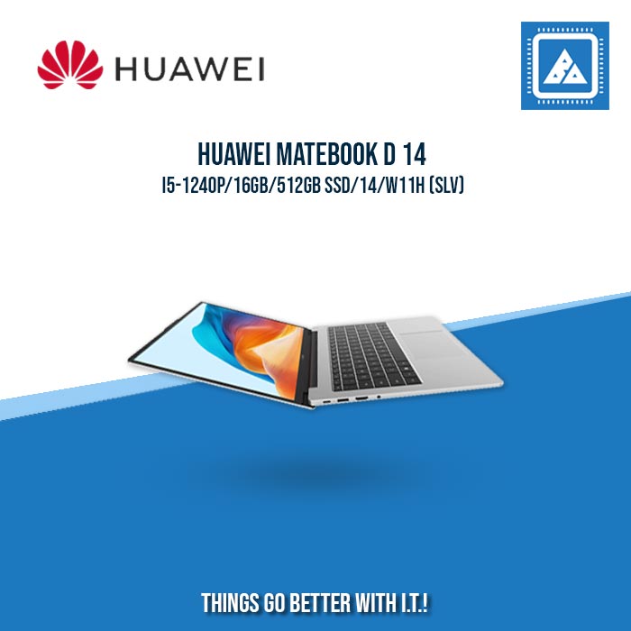 HUAWEI MATEBOOK D 14 I5-1240P/16GB/512GB SSD | BEST FOR STUDENTS AND FREELANCERS LAPTOP