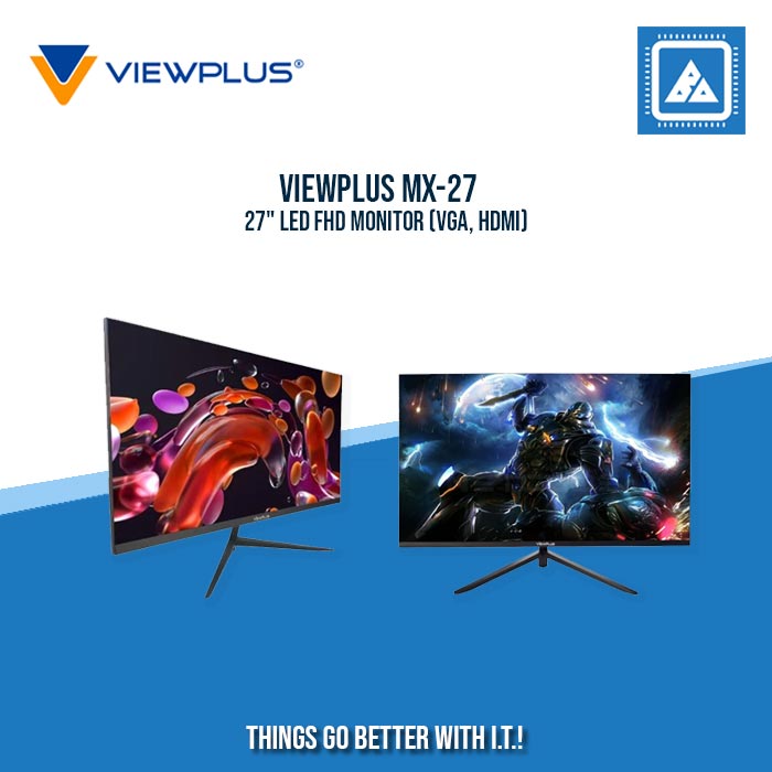 VIEWPLUS MX-27 27" LED FHD MONITOR (VGA, HDMI)