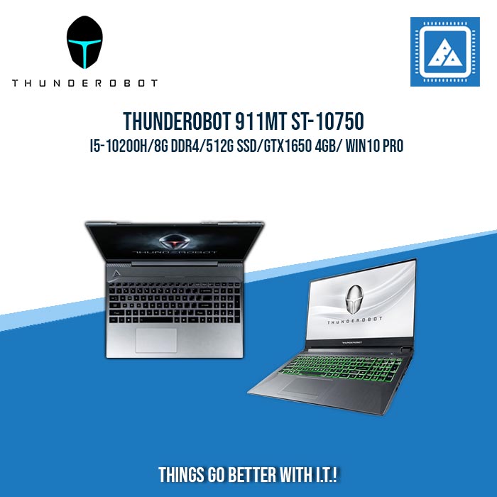 THUNDEROBOT 911MT ST-10750 i5-10200H/8G DDR4/512G SSD/GTX1650 4GB | BEST FOR GAMING AND AUTOCAD LAPTOP