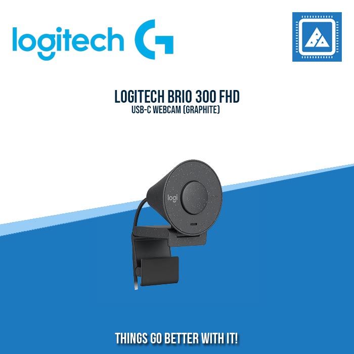 LOGITECH BRIO 300 FHD USB-C WEBCAM (GRAPHITE)