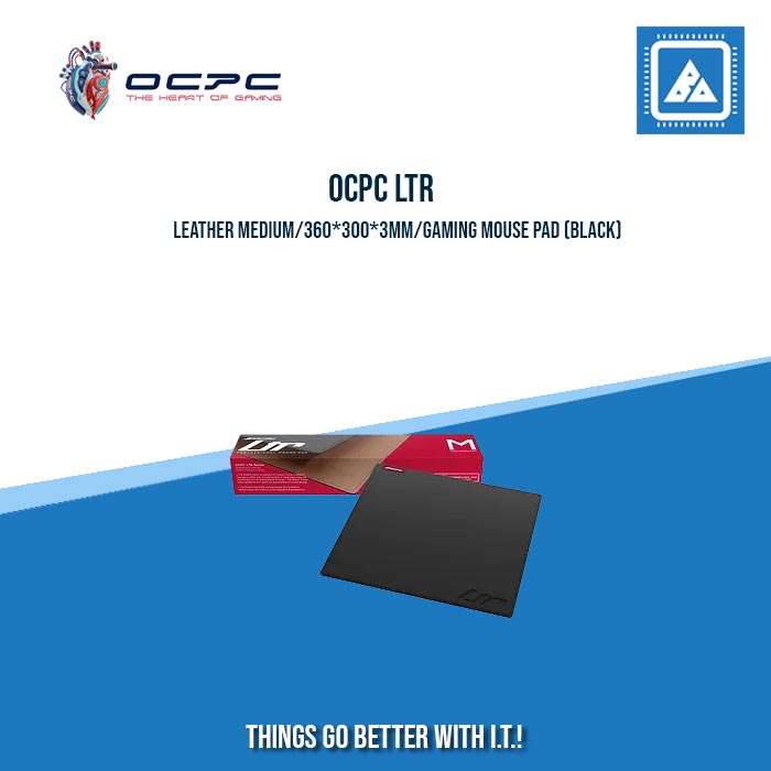 OCPC LTR LEATHER MEDIUM/360*300*3MM/GAMING MOUSE PAD (BLACK|BROWN)