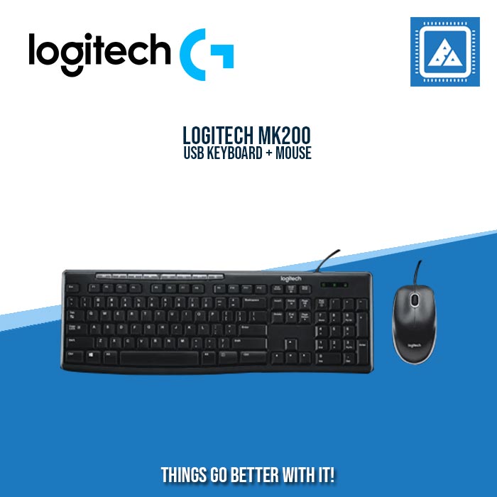 LOGITECH MK200 USB KEYBOARD + MOUSE