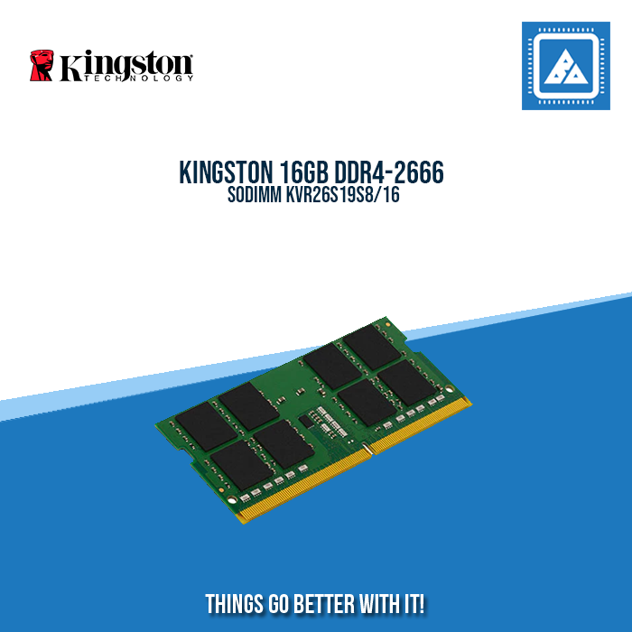 KINGSTON 16GB DDR4-2666 SODIMM KVR26S19S8/16