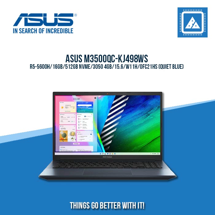 ASUS M3500QC-KJ498WS R5-5600H | Gaming Laptop And AutoCAD Users