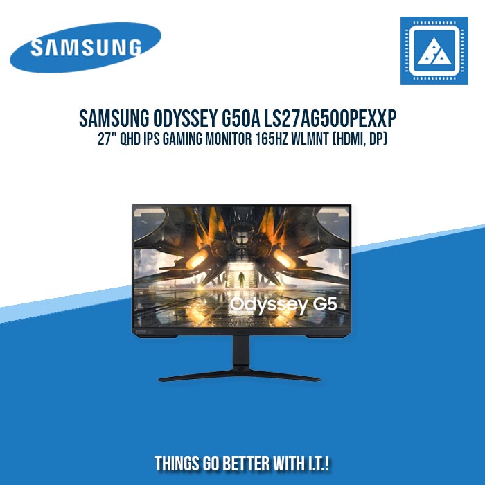 SAMSUNG ODYSSEY G50A LS27AG500PEXXP 27" QHD IPS GAMING MONITOR 165HZ WLMNT (HDMI, DP)
