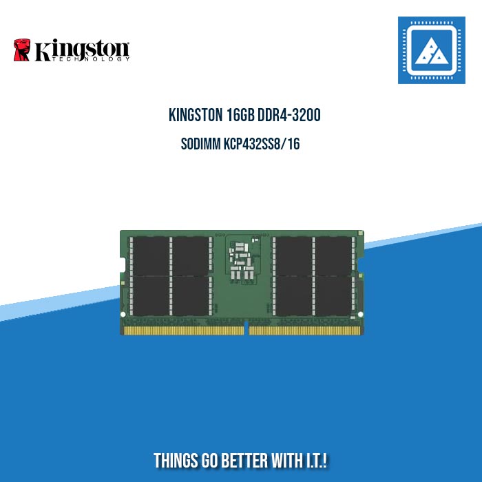 Kingston 16GB DDR4 3200MHz CL22 Sisteme Özel Notebook Rami - KCP432SS8 Kingston 16GB DDR4 3200MHz CL22 Sisteme Özel Notebook Rami - KCP432SS8