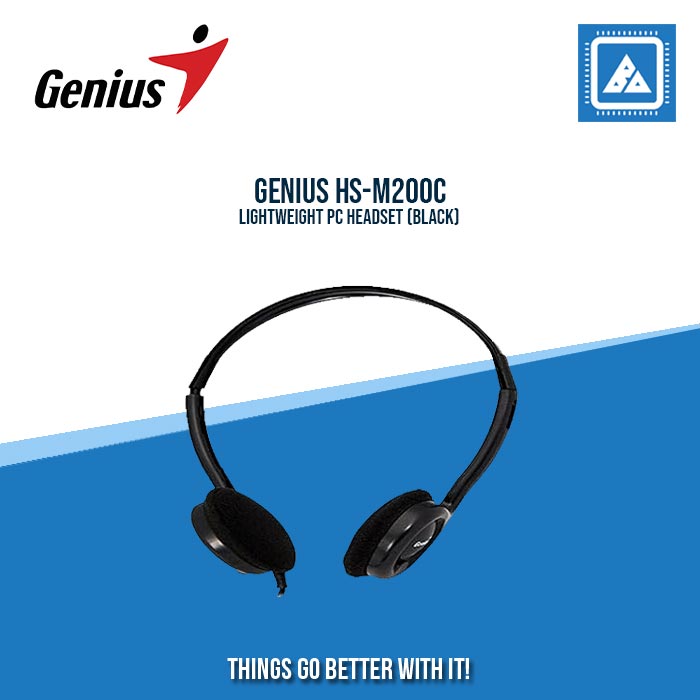 GENIUS HS-M200C LIGHTWEIGHT PC HEADSET (BLACK)