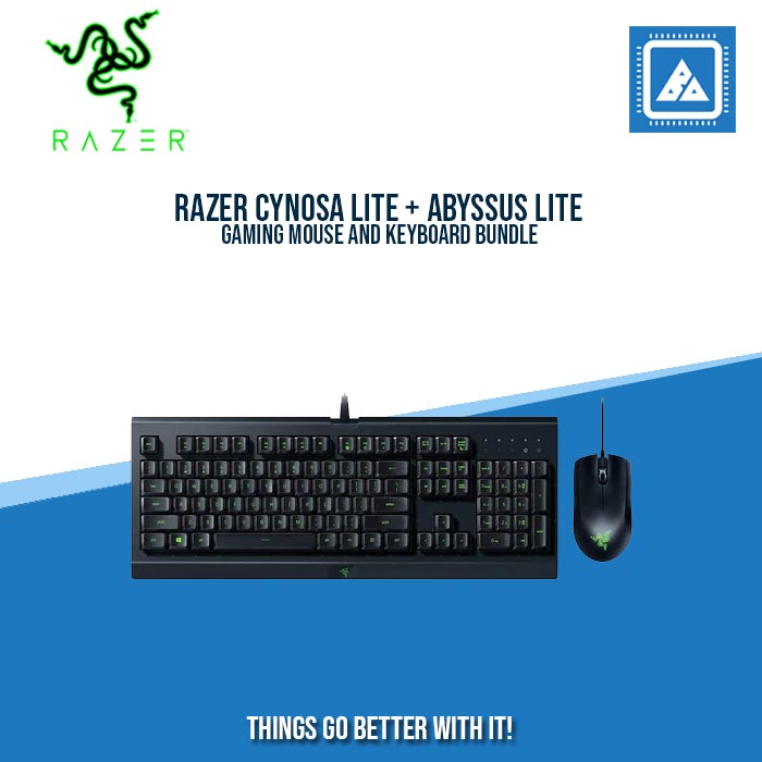 RAZER CYNOSA LITE GAMING KEYBOARD + ABYSSUS LITE GAMING MOUSE BUNDLE
