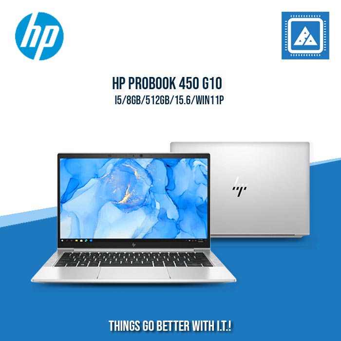 HP PROBOOK 450 G10 I5/8GB/512GB/15.6/WIN11P | BEST FOPR ENTERPRISE AND CORPORATES LAPTOP